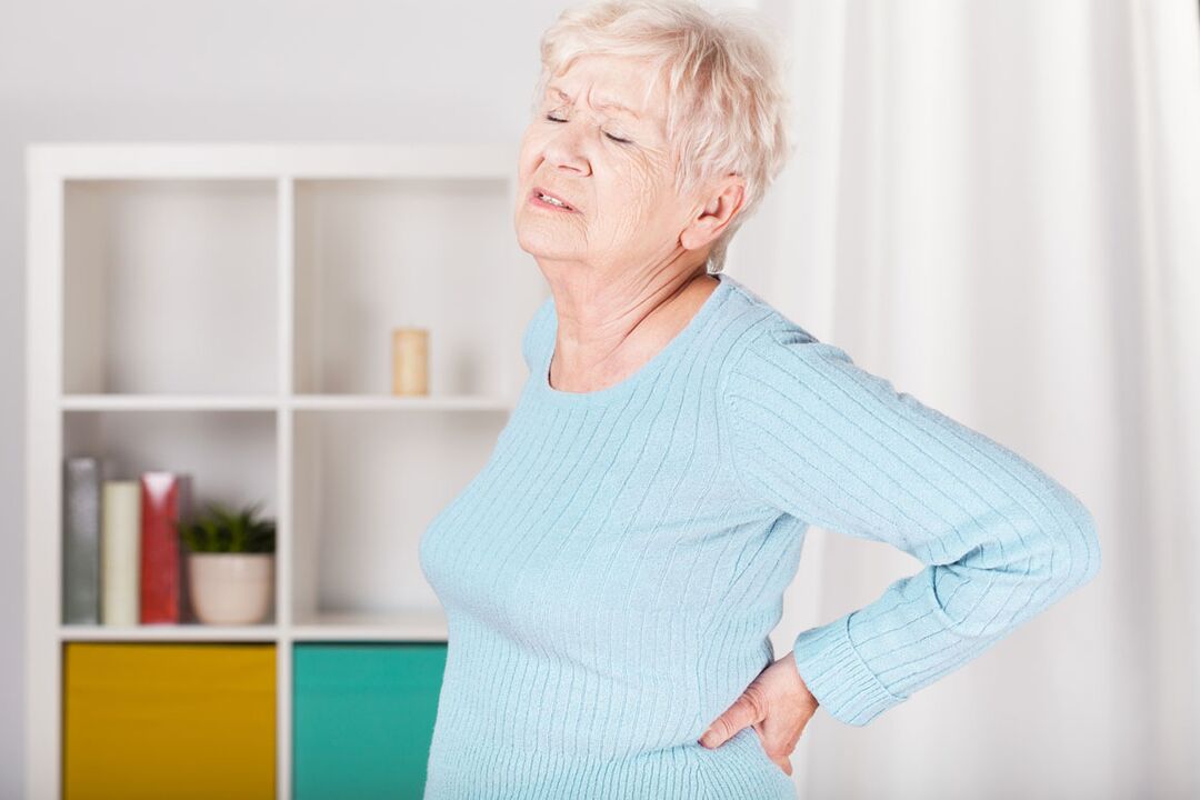 Lower back pain in women can be the cause of bone necrosis