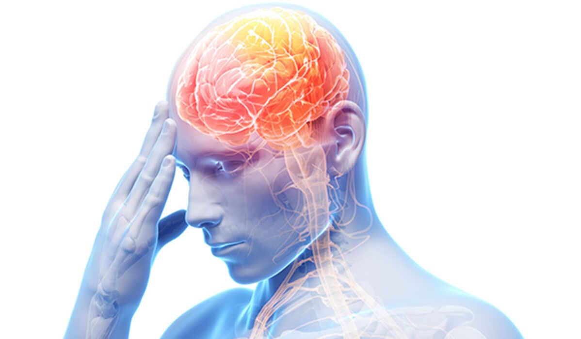 Head tumors are the cause of lower back pain
